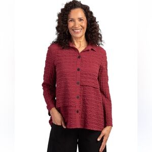 New Habitat XXL Burgundy HABITAT SHIRT CRINKLE
